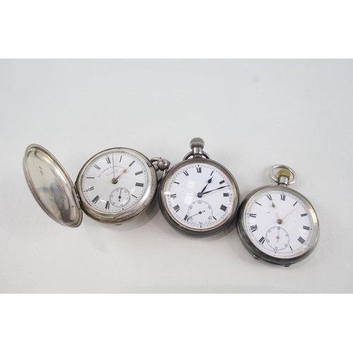 553 - Job Lot Mixed Purity Silver Hand-Wind / Key-Wind Pocket Watches UNTESTED