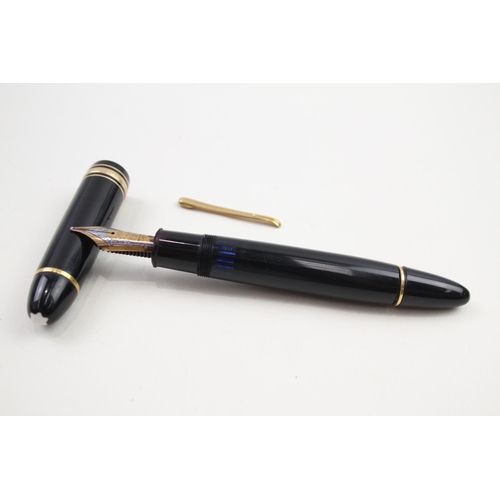 560 - MONTBLANC Meisterstuck No.149 Black Fountain Pen w/ 14ct Gold Nib WRITING