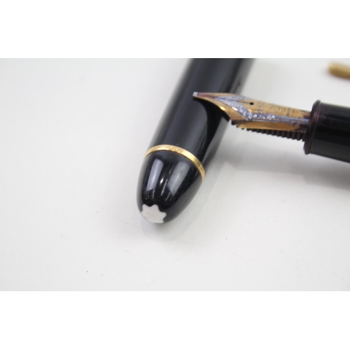 560 - MONTBLANC Meisterstuck No.149 Black Fountain Pen w/ 14ct Gold Nib WRITING