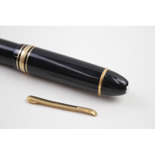 560 - MONTBLANC Meisterstuck No.149 Black Fountain Pen w/ 14ct Gold Nib WRITING