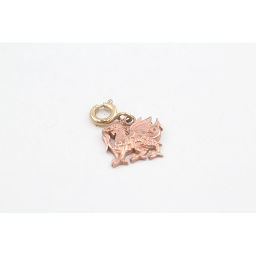 28 - 9ct Welsh gold y ddraig goch charm by Cogau 1.5g