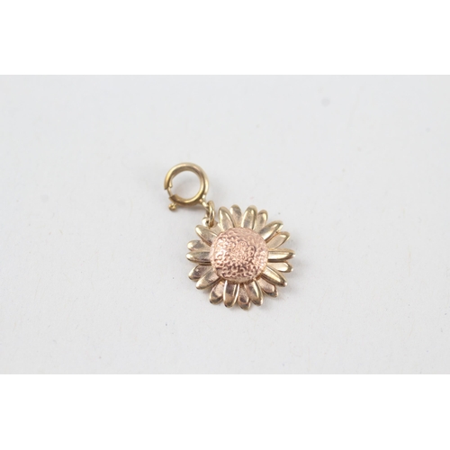 56 - 9ct gold sunflower charm by Clogau 1.1g