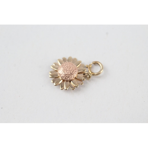 56 - 9ct gold sunflower charm by Clogau 1.1g