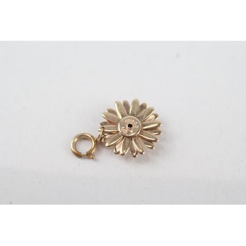 56 - 9ct gold sunflower charm by Clogau 1.1g