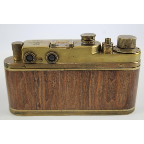 448 - Reproduction WWII Leica II Leitz Wetzlar Rangefinder Film Camera c.1930 Gold