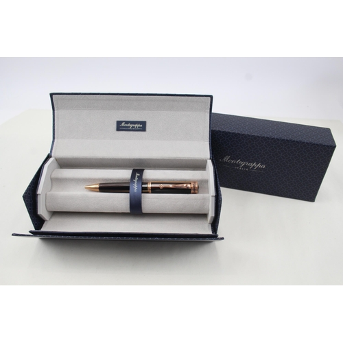 509 - MONTEGRAPPA Ducale Brown Tigers Eye Resin Ballpoint Pen / Biro WRITING Box