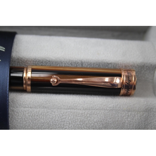 509 - MONTEGRAPPA Ducale Brown Tigers Eye Resin Ballpoint Pen / Biro WRITING Box