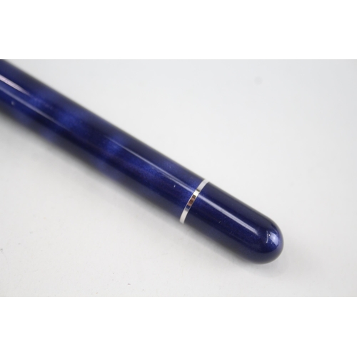 511 - Alfred DUNHILL Blue Lacquer Casing Rollerball Pen - Untested