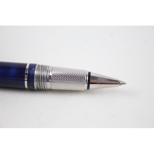 511 - Alfred DUNHILL Blue Lacquer Casing Rollerball Pen - Untested