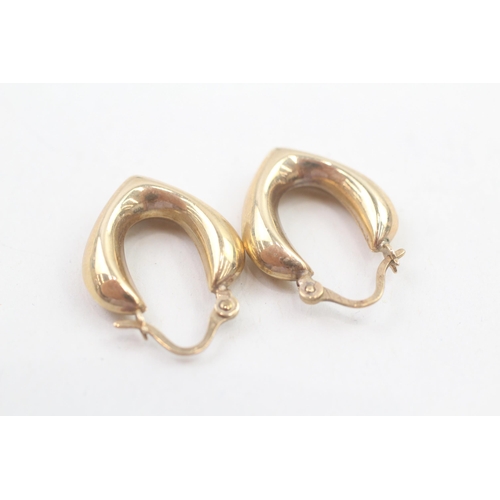 135 - 9ct gold hoop earrings 1.8g