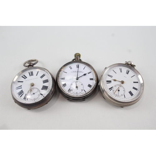 442 - Job Lot Mixed Purity Silver Hand/Key-Wind Pocket Watches UNTESTED