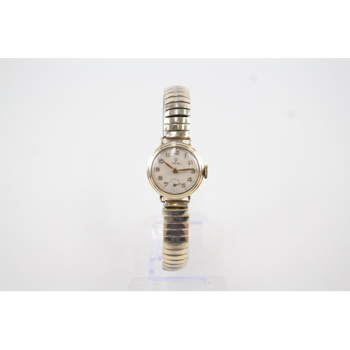 447 - Women's Vintage Tudor 9ct Gold Watch Hand-Wind WATCH RUNS