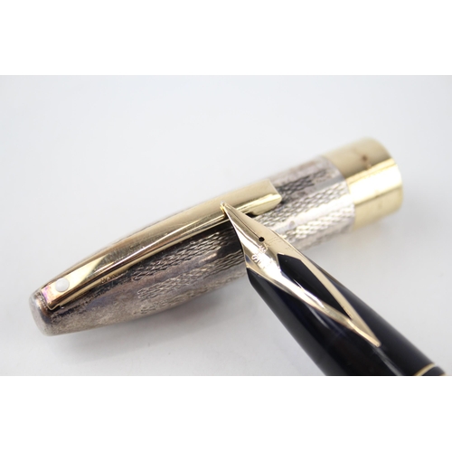 474 - Vintage SHEAFFER PFM Pen For Men .925 Sterling Fountain Pen 18ct Gold Nib (40g)