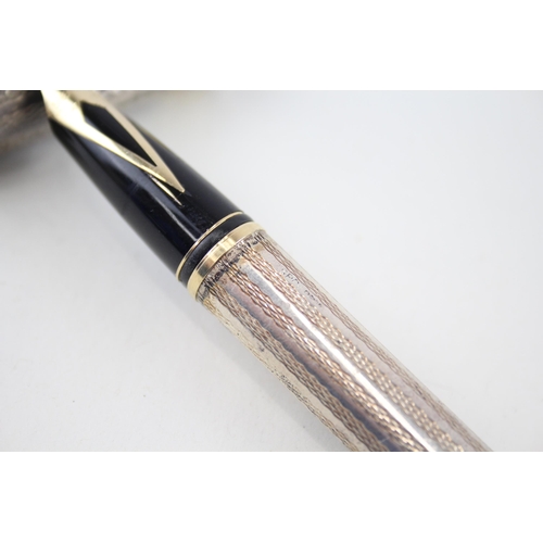 474 - Vintage SHEAFFER PFM Pen For Men .925 Sterling Fountain Pen 18ct Gold Nib (40g)