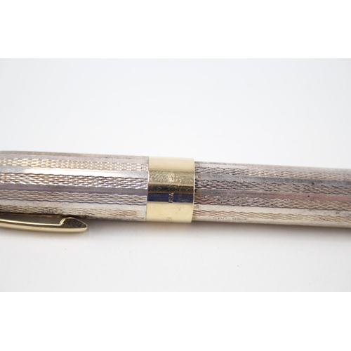 474 - Vintage SHEAFFER PFM Pen For Men .925 Sterling Fountain Pen 18ct Gold Nib (40g)