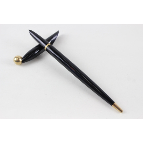 488 - Vintage PARKER 51 Black Signature Presentation Fountain Pen w/14ct Nib WRITING