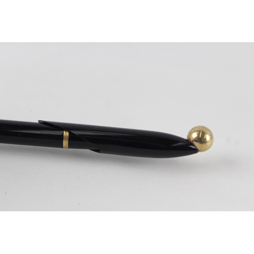 488 - Vintage PARKER 51 Black Signature Presentation Fountain Pen w/14ct Nib WRITING