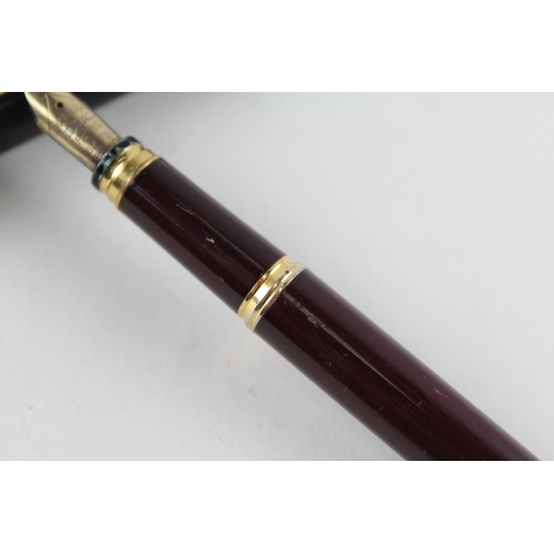 497 - WATERMAN Ideal Brown Lacquer Fountain Pen w/ 18ct Gold Nib WRITING