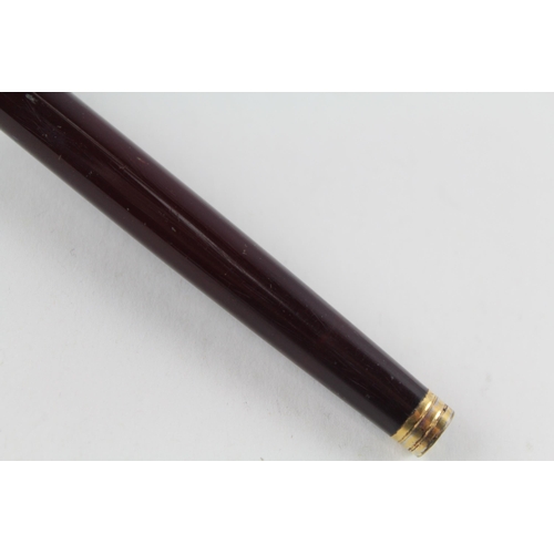 497 - WATERMAN Ideal Brown Lacquer Fountain Pen w/ 18ct Gold Nib WRITING