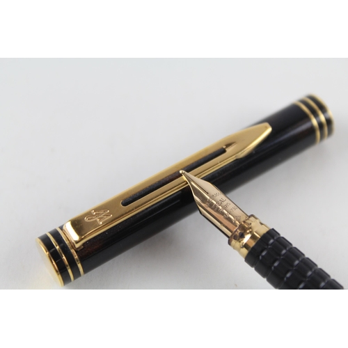 498 - WATERMAN Ideal Brown Lacquer Fountain Pen w/ 18ct Gold Nib WRITING