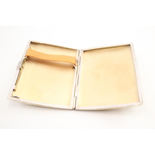 322 - Vintage Hallmarked 1939 Birmingham Sterling Silver Cigarette Case w/ Nude 67g