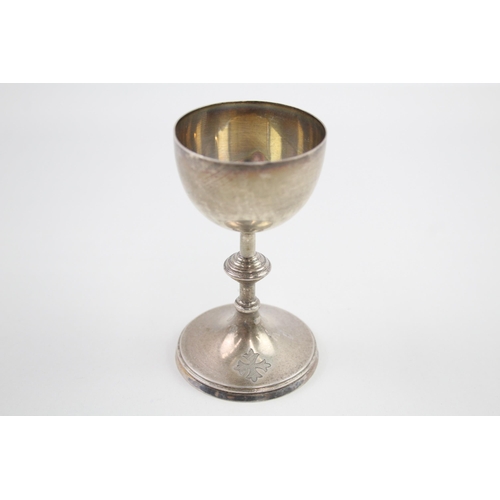 324 - Antique Victorian 1885 London Sterling Silver Catholic Chalice (62g)