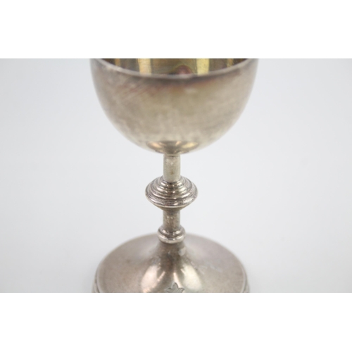 324 - Antique Victorian 1885 London Sterling Silver Catholic Chalice (62g)