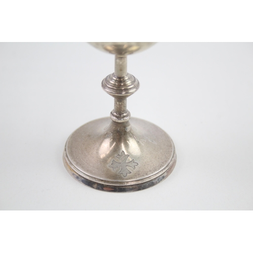 324 - Antique Victorian 1885 London Sterling Silver Catholic Chalice (62g)