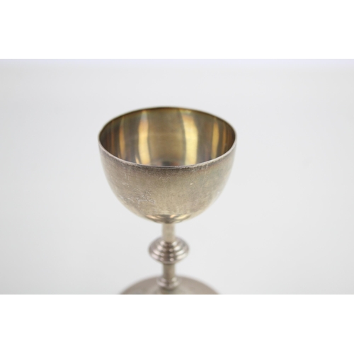 324 - Antique Victorian 1885 London Sterling Silver Catholic Chalice (62g)