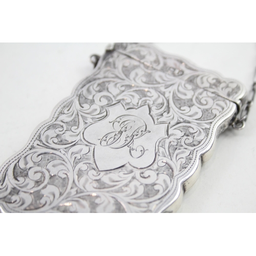 336 - Antique Hallmarked 1914 Birmingham Sterling Silver Calling Card Case (43g)