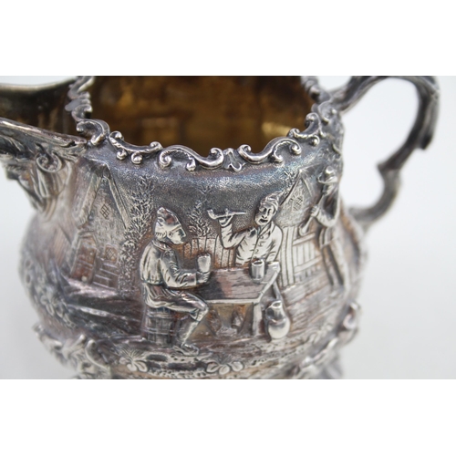 342 - Victorian .925 sterling figural cream jug