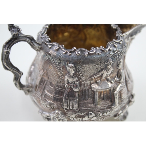 342 - Victorian .925 sterling figural cream jug