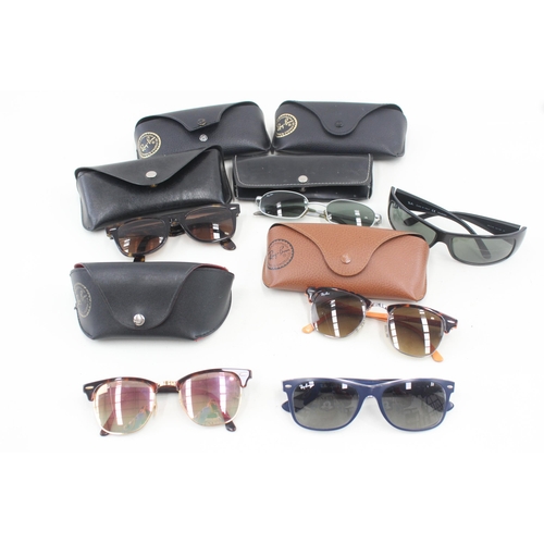 373 - 6 x Designer RayBan Sunglasses W/ Cases