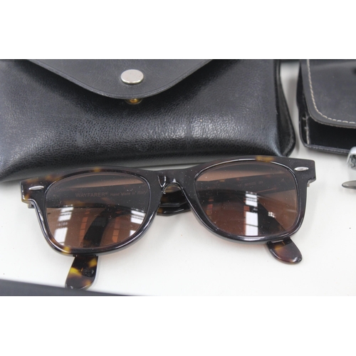 373 - 6 x Designer RayBan Sunglasses W/ Cases