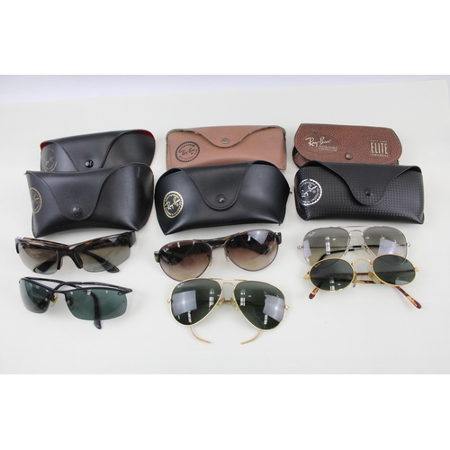 374 - 6 x Designer RayBan Sunglasses W/ Cases