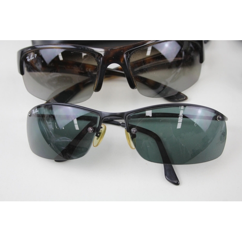 374 - 6 x Designer RayBan Sunglasses W/ Cases