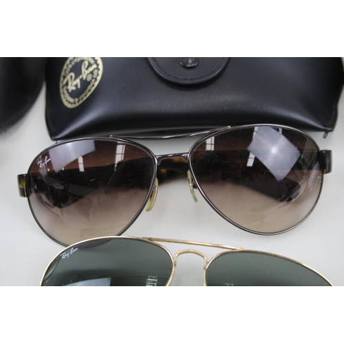 374 - 6 x Designer RayBan Sunglasses W/ Cases