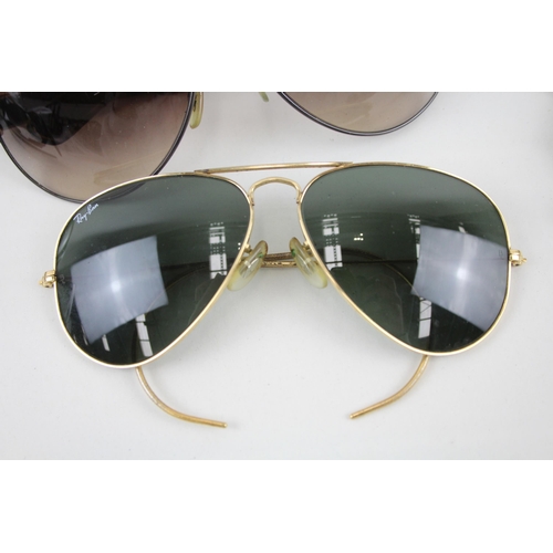 374 - 6 x Designer RayBan Sunglasses W/ Cases