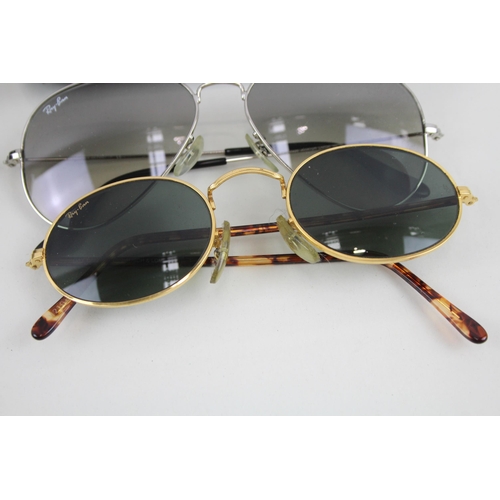 374 - 6 x Designer RayBan Sunglasses W/ Cases