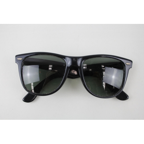 375 - Vintage Bausch & Lomb Rayban Wayfarer II Black Sunglasses