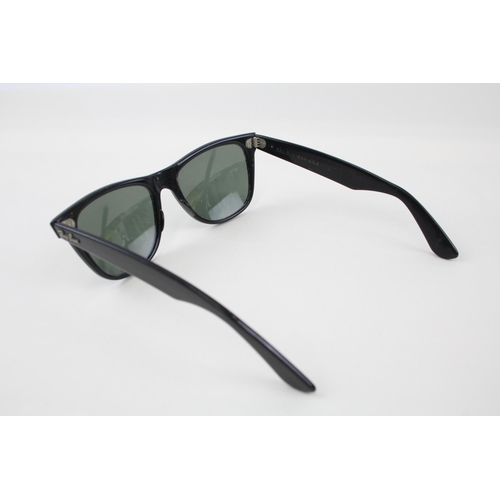 375 - Vintage Bausch & Lomb Rayban Wayfarer II Black Sunglasses