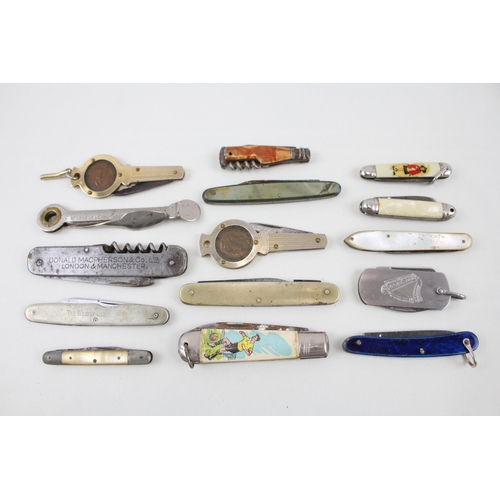 384 - 15 x Vintage Assorted  Mini Pocket KNIVES