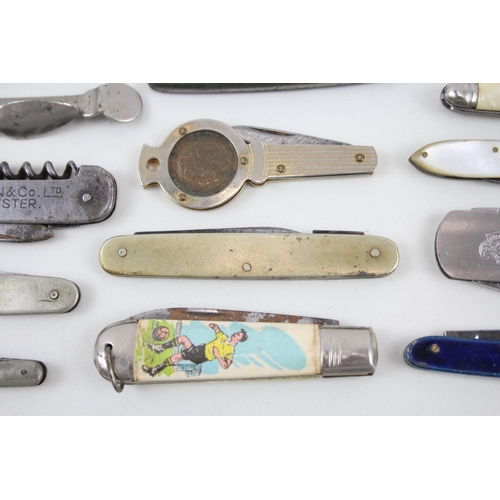 384 - 15 x Vintage Assorted  Mini Pocket KNIVES