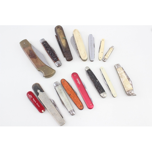 385 - 15 x Vintage Assorted Pocket KNIVES