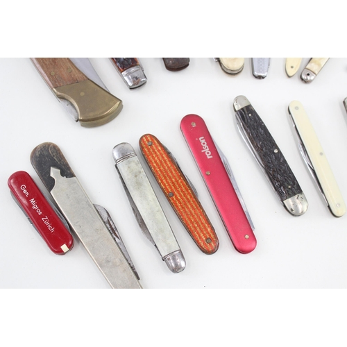 385 - 15 x Vintage Assorted Pocket KNIVES