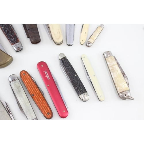 385 - 15 x Vintage Assorted Pocket KNIVES