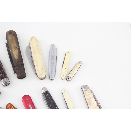 385 - 15 x Vintage Assorted Pocket KNIVES