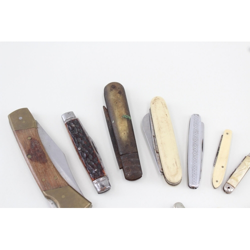 385 - 15 x Vintage Assorted Pocket KNIVES