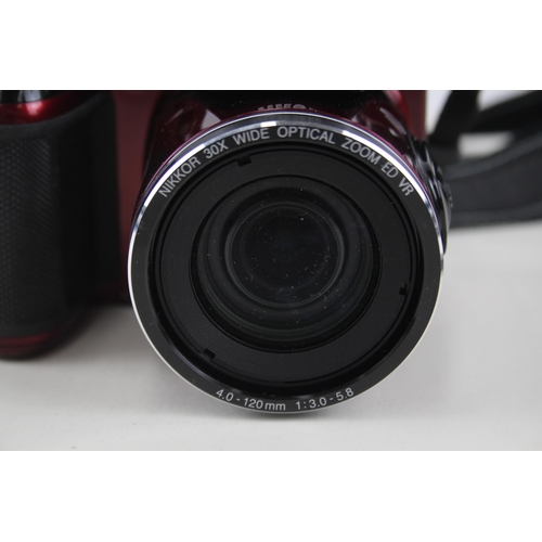 390 - Nikon Coolpix L820 Digital Bridge Camera Working w/ Nikkor 30x Wide Zoom Lens