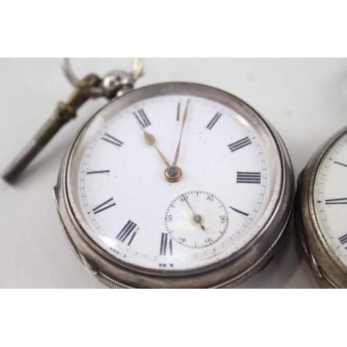 419 - Job Lot Mixed Purity Silver Key-Wind Pocket Watches UNTESTED